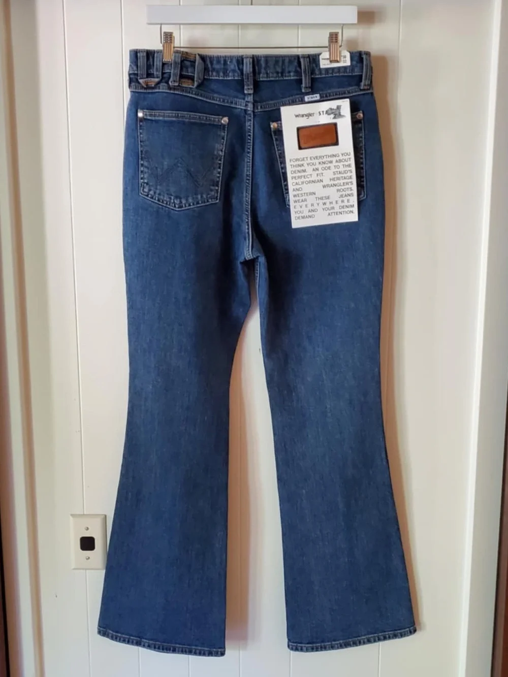 STAUD x Wrangler the Must Jeans in Indigo Wash 30x32